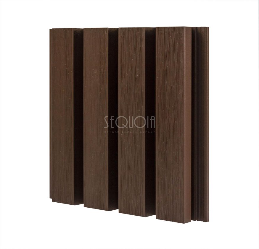 Доска фасадная SEQUOIA co-extrusion Коричневая купить в Тольятти