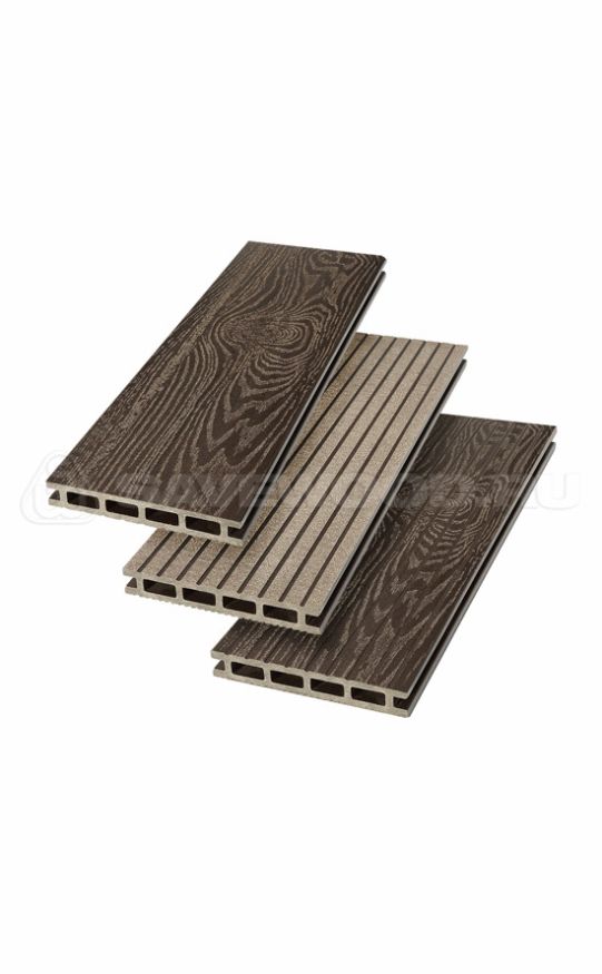 Террасная доска ДПК SaveWood, SW Carpinus (T), Темно-коричневый купить в Тольятти