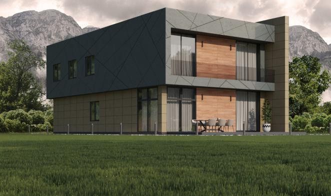 Фиброцементные панели Roofas COLOR Line Зеленый купить в Тольятти