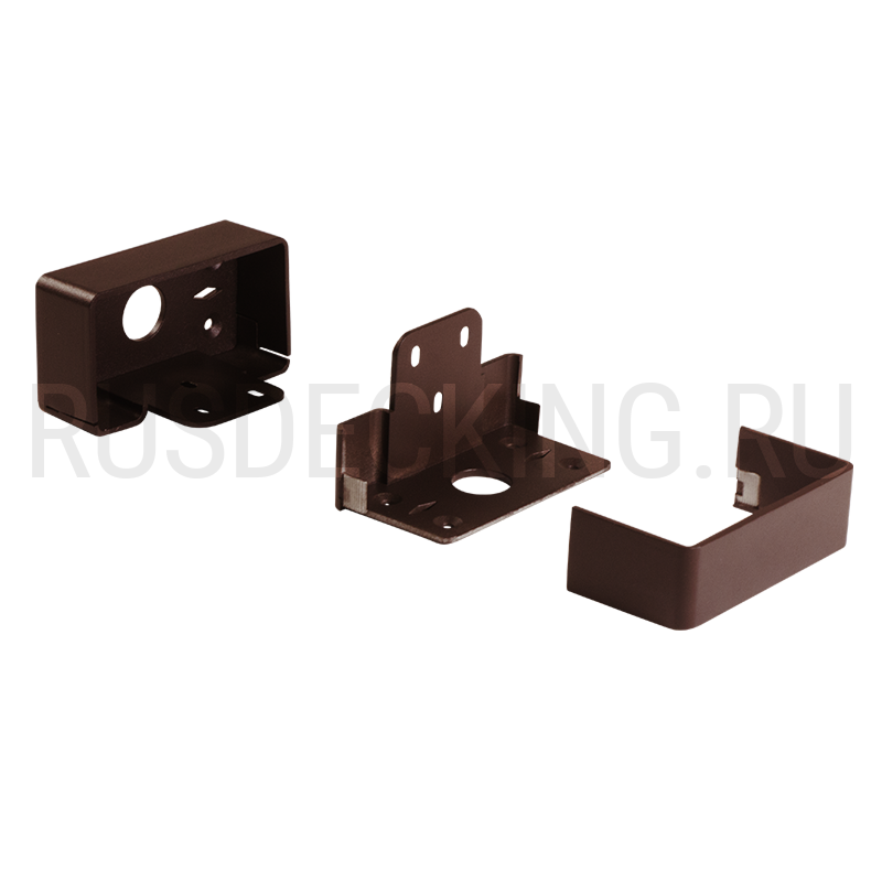 Комплект крепления перил прямое RusDecking Unodeck Венге купить в Тольятти