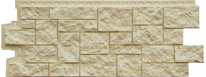 Фасадная панель Grand Line, Дикий камень Classic, Бежевый купить в Тольятти
