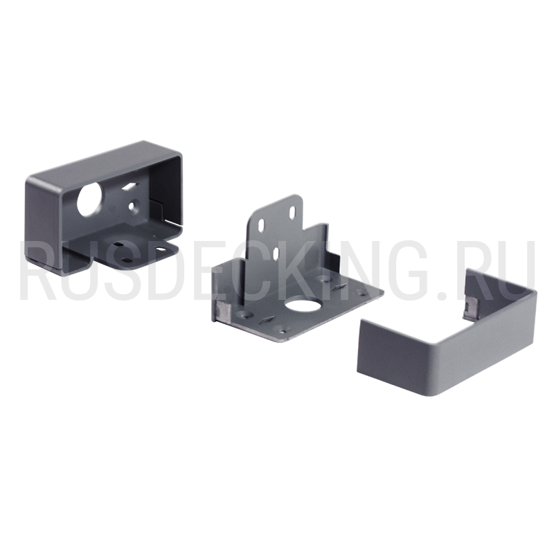 Комплект крепления перил прямое RusDecking Unodeck Серый купить в Тольятти