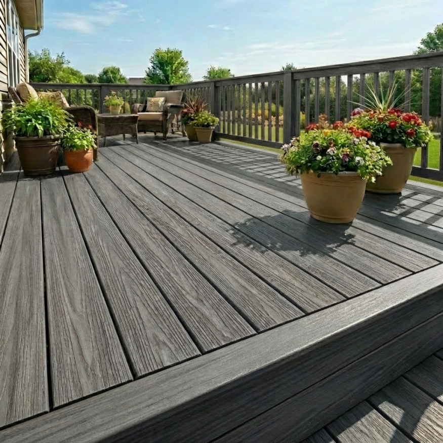 Террасная доска ДПК GardenParkett Табула, Серый купить в Тольятти