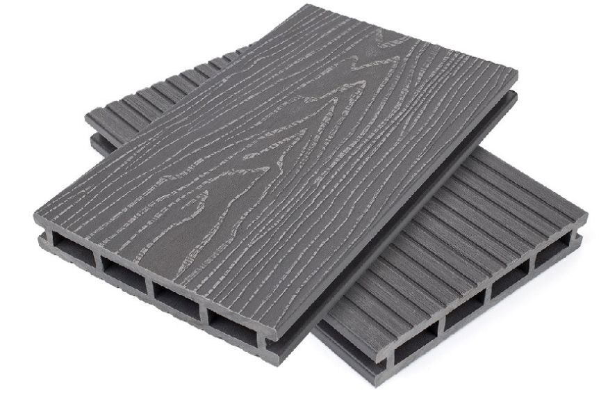 Террасная доска пустотелая ДПК NanoWood Nature 3D Серый купить в Тольятти