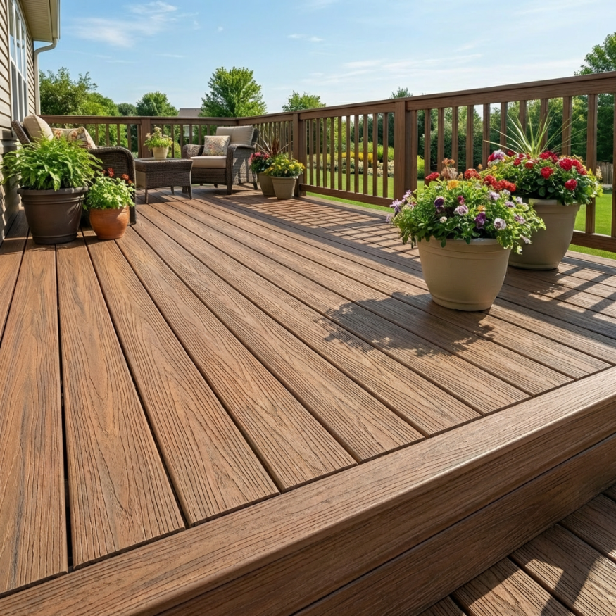 Террасная доска ДПК GardenParkett Табула, Светло-коричневый купить в Тольятти