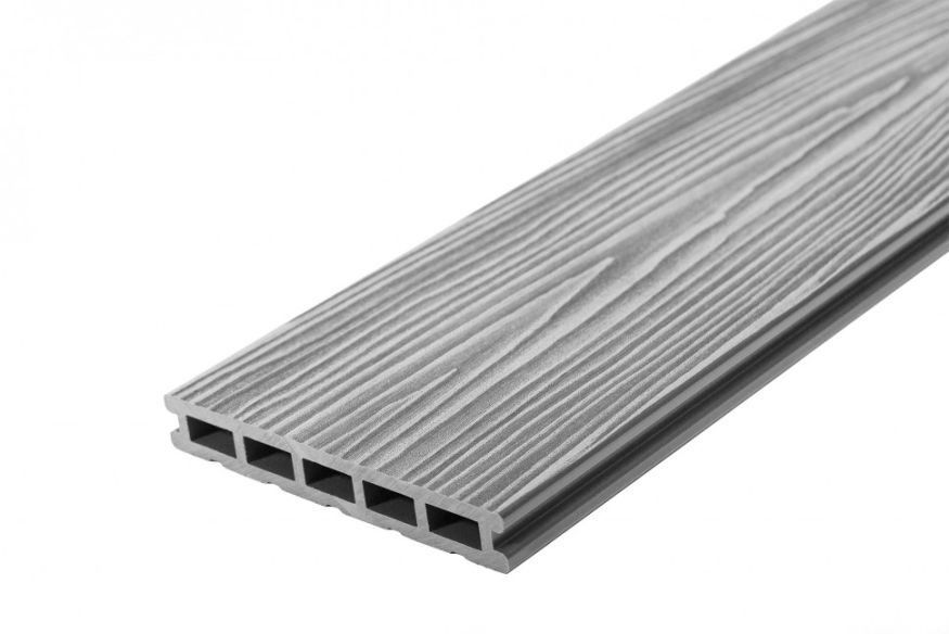 Террасная доска ДПК RusDecking Unodeck Mogano - Серый купить в Тольятти