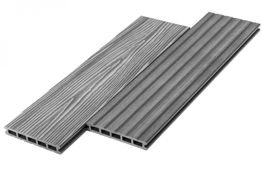 Террасная доска ДПК RusDecking Unodeck Mogano - Серый купить в Тольятти