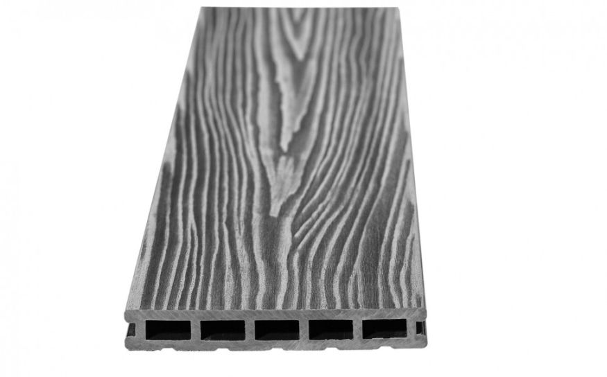 Террасная доска ДПК RusDecking Unodeck Mogano - Серый купить в Тольятти