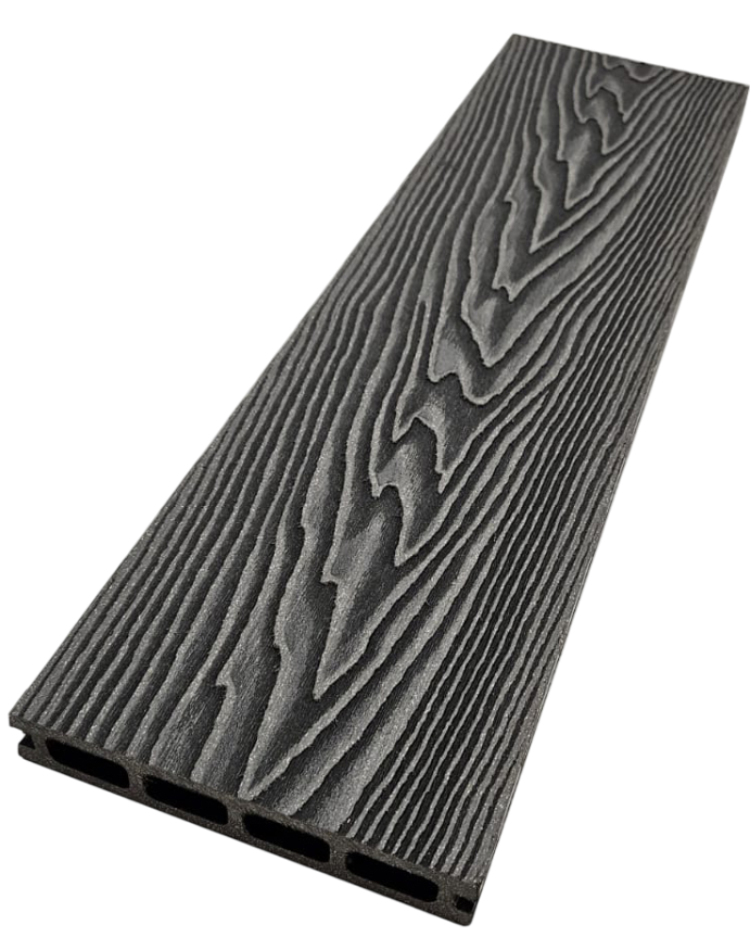 Террасная доска ДПК NanoWood 3D Double Антрацит купить в Тольятти
