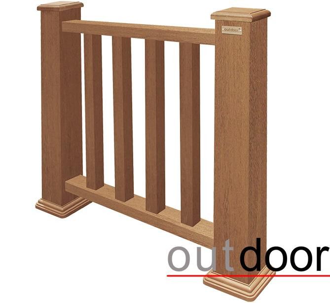Ограждение из ДПК Outdoor Классик 3D STORM дубовый. купить в Тольятти