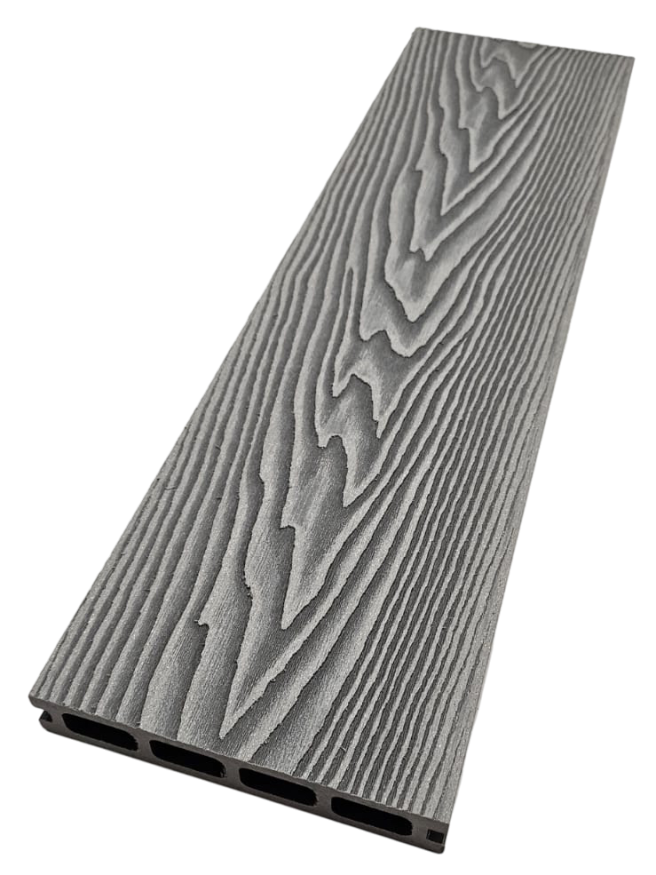 Террасная доска ДПК NanoWood 3D Double Серый купить в Тольятти