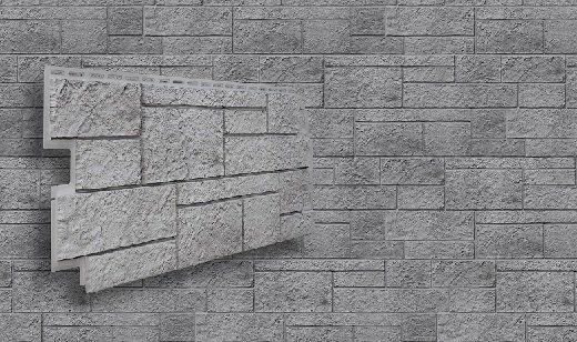 Фасадная панель VOX Sandstone (Сандстоун) светло-серого цвета купить в Тольятти