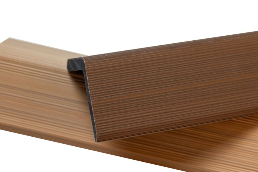 Уголок торцевой Ecodecking Скай коэкструзия Тик купить в Тольятти