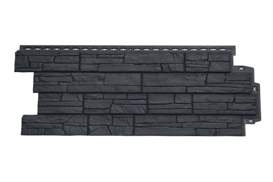 Фасадная панель Grand Line, Сланец Classic, Графит купить в Тольятти