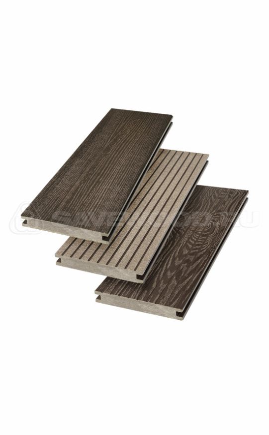 Террасная доска ДПК SaveWood, SW Fraxinus (R), Темно-коричневый купить в Тольятти