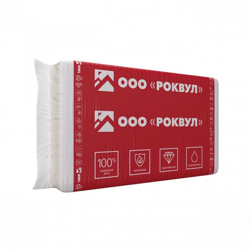 Утеплитель Роквул Каркас Баттс 50мм, 12 плит, 7.2м2, 600х1000мм, 0.36м3 Rockwool купить в Тольятти