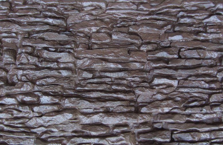 Фасадная панель Аэлит Пласт крупного формата, коричневая. купить в Тольятти