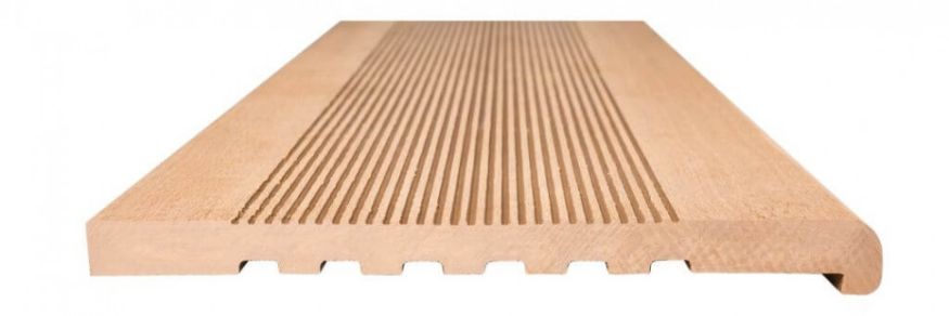 Ступени из ДПК NanoWood - Карамельные полнотелые купить в Тольятти
