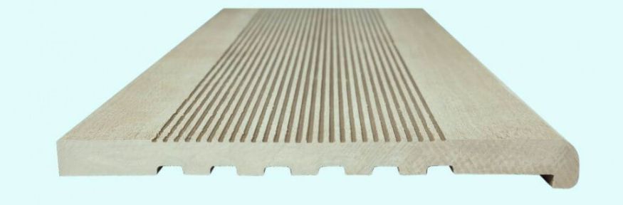 Ступени из полнотелого ДПК NanoWood - Кремовый цвет. купить в Тольятти
