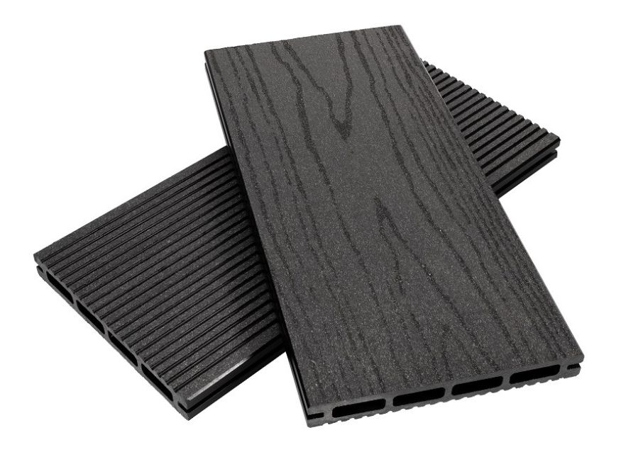 Террасная доска из ДПК NanoWood ECO New в цвете Антрацит купить в Тольятти