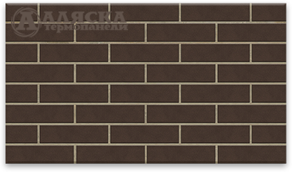 Фасадные термопанели Аляска серия Классика 33. Amsterdam brown купить в Тольятти
