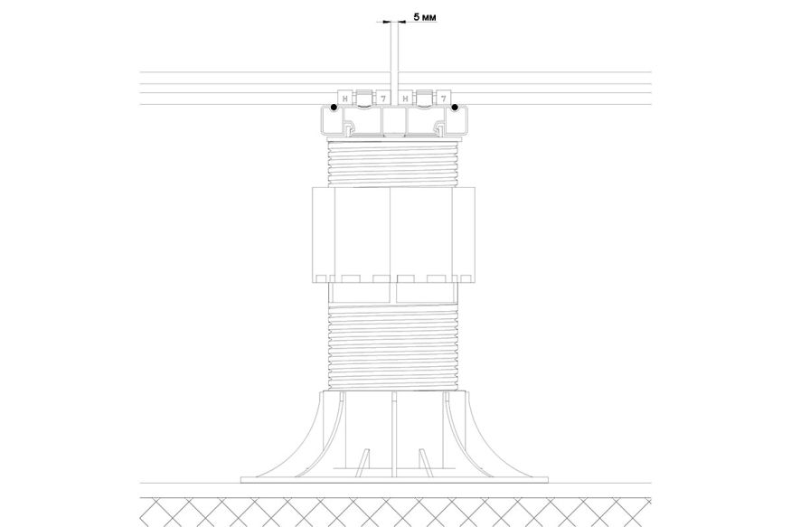 Лага Алюминий Holzhof HILST JOIST стыковочная SLIM MAX купить в Тольятти