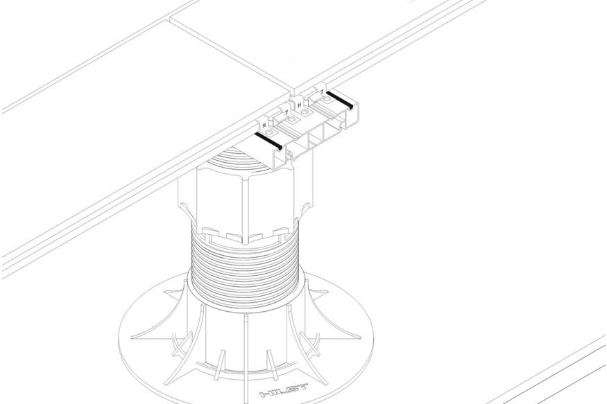Лага Алюминий Holzhof HILST JOIST стыковочная SLIM MAX купить в Тольятти