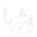 Крюк короткий усиленный модернизированный с комплектом крепления Aquasystem, RAL 8017 Коричневый 125/90 купить в Тольятти