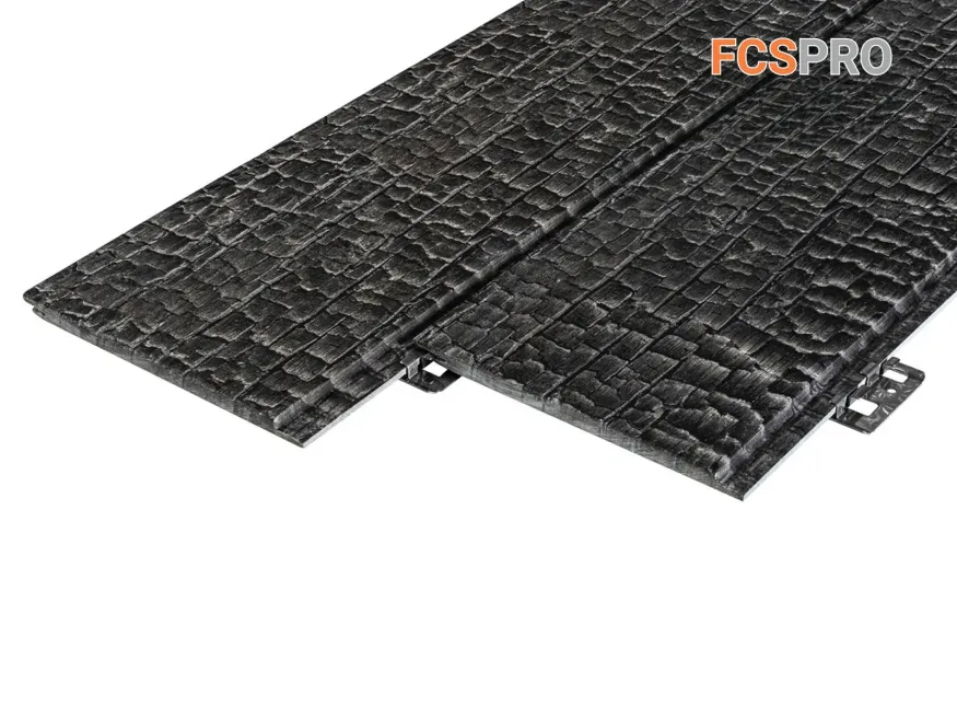 Фиброцементная панель FCSPRO Decor Wood Click Угольное купить в Тольятти