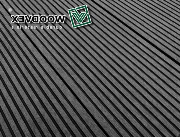 Террасная доска WOODVEX Select из ДПК в цвете Графит купить в Тольятти