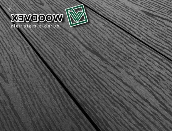 Террасная доска WOODVEX Select из ДПК в цвете Графит купить в Тольятти